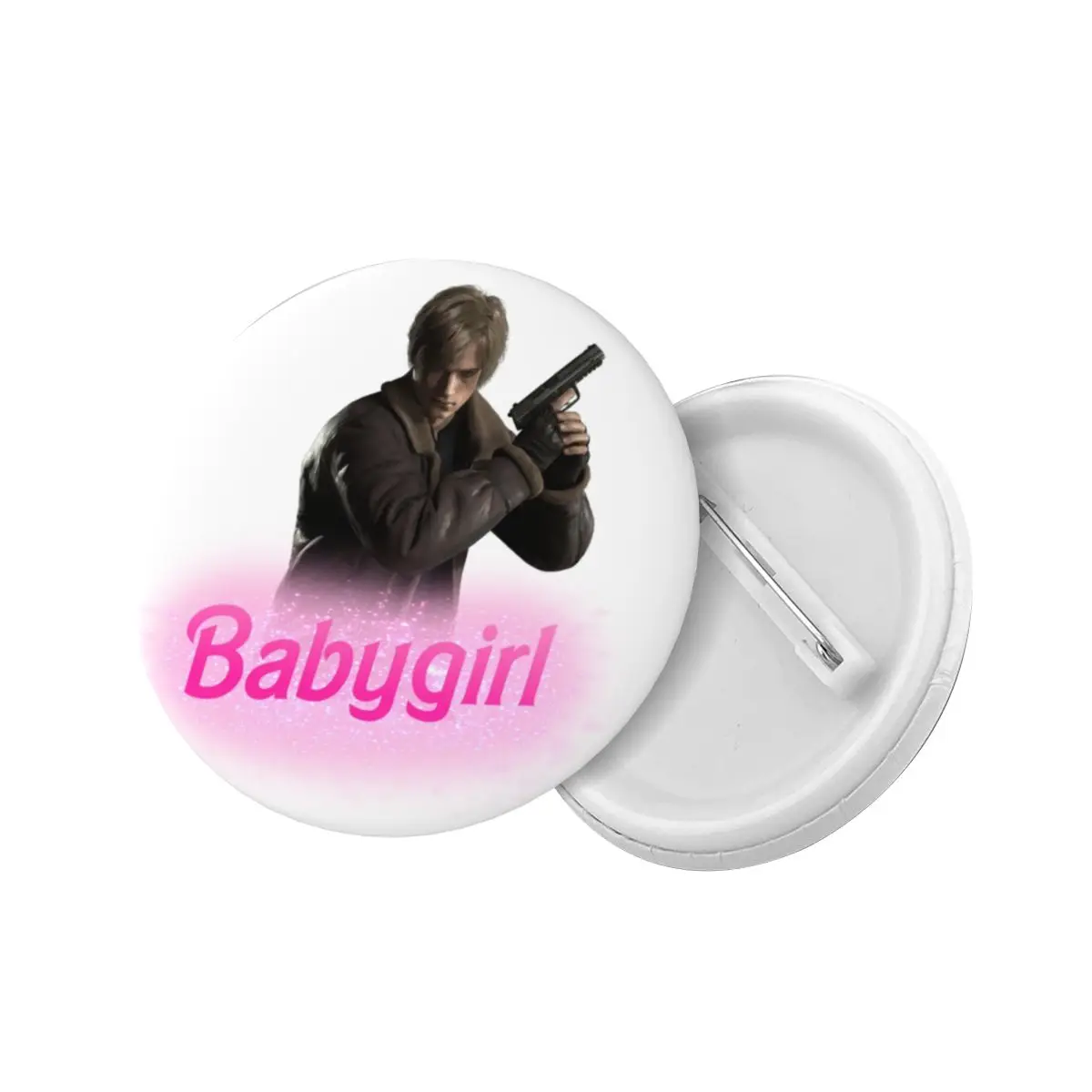 Customize Leon Kennedy Horror Tv Movies Button Pin for Bags Badges Brooch Pinback Gift