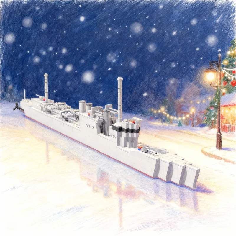 

927pcs MOC USS Barker City Model Building Blocks Architecture Toys Christmas Gifts Assemble DIY Creative Idea Education Brick