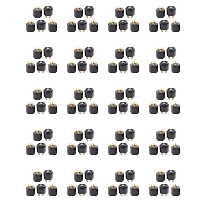 100X 9Pin Vacuum Tube Socket Testing Saver For 6DJ8 12AX7 ECC83 B339 CV492 6L13 12AU7 ECC82 Hifi Tube AMP -A74P
