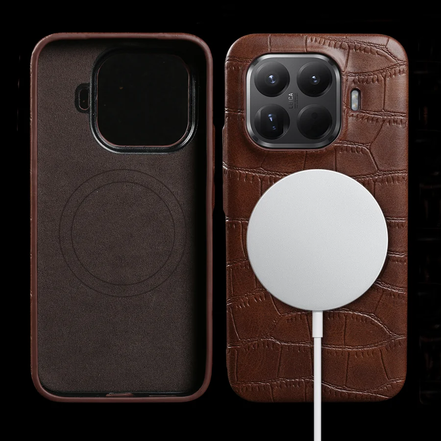 

For Magsafe Magnetic Leather Case For Xiaomi POCO X3 NFC X7 Pro F6 X6 M4 Pro 5G F4 X4 GT F2 X5 Pro Phone Case Back Cover Funda