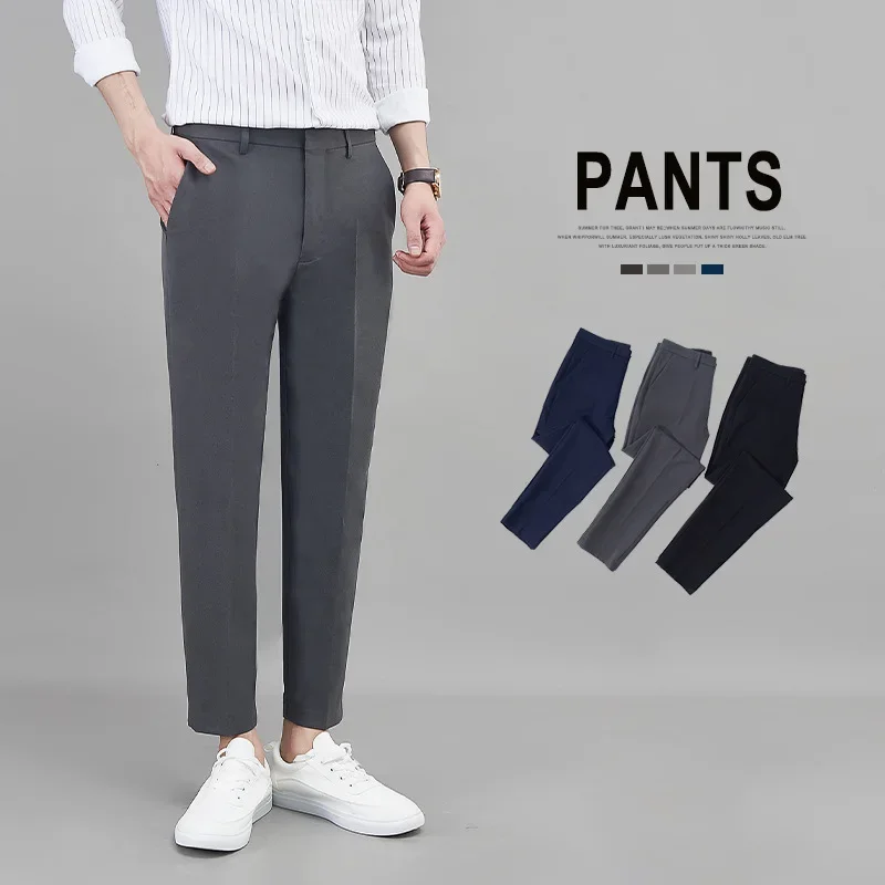 MRMT 2024 Brand New Pants Men's Nine-Point Self-Cultivation Business Dress Casual New Pants Feet  Trend Suit Pants Men Trouser