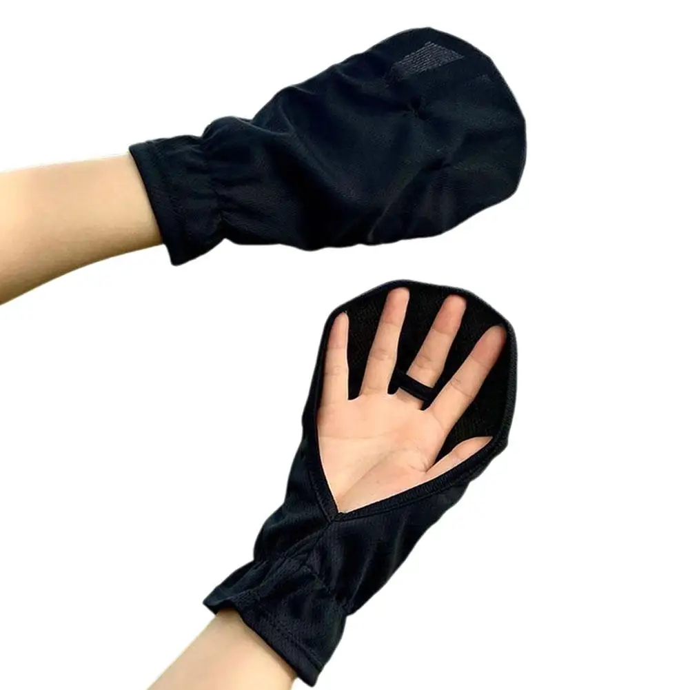 1Pair Sunscreen Protection Gloves Women Summer Ice A Nti-sunburn Driving Gloves Cooling Mesh Breathable Thin Wrist Arm Cuffs New