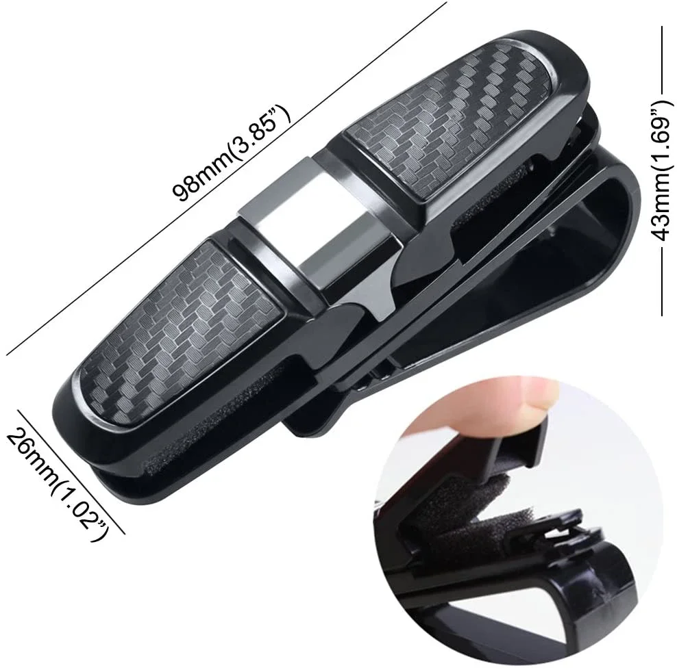 Auto Glasses Holder Portable Ticket Card Clamp Car Sun Visor Sunglasses Clip for Chery TIGGO 2 3 4 5 7 Pro 8 3X A1 QQ Arrizo