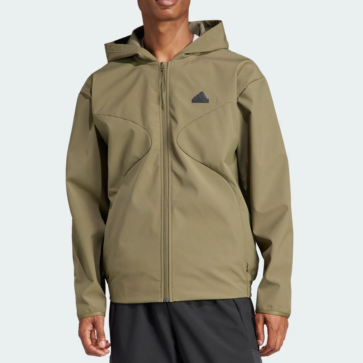 

Официальная зимняя новая мужская тканая спортивная куртка Adidas с капюшоном IJ6091