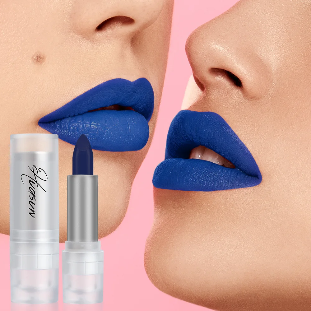 Matte Goth Moisturizing Lipstick Long Lasting Nourishing Velvet Lip Color Dark Purple Red Green White Makeup
