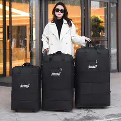 Expandable Rolling Duffle Bag with Wheels Expandable Foldable Duffle Bag Suitcases Rolling Luggage Bag Carry on Duffel Bag