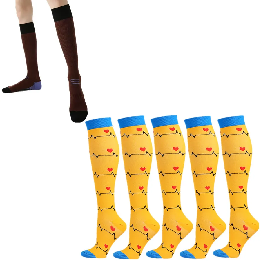 الرجال النساء ركوب الدراجات الجري اليوغا الرياضة جوارب ضغط رياضي كرة القدم كرة السلة الرجبي المشي لمسافات طويلة التنس سكيت