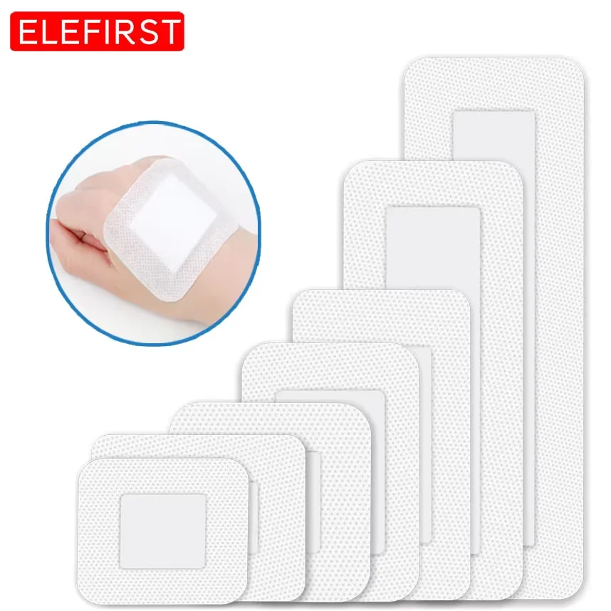 10pcs Sterile Dressing First Aid Bandage Emergency Kit Waterproof Breathable Cushion Adhesive Plaster Wound Hemostasis Sticker