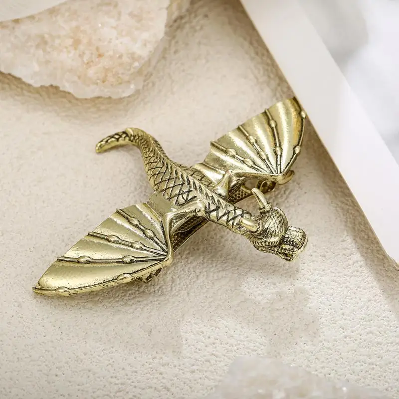New Vintage Viking Dragon Hairpin Fashionable And Elegant Women's Retro Nordic Norwegian Style Hair Accessory Gift view 5