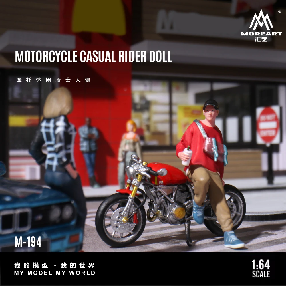 

* Предварительный заказ*MoreArt 1:64, фигурка мотоцикла, модель из смолы, миниатюрное украшение сцены, подарок и дисплей