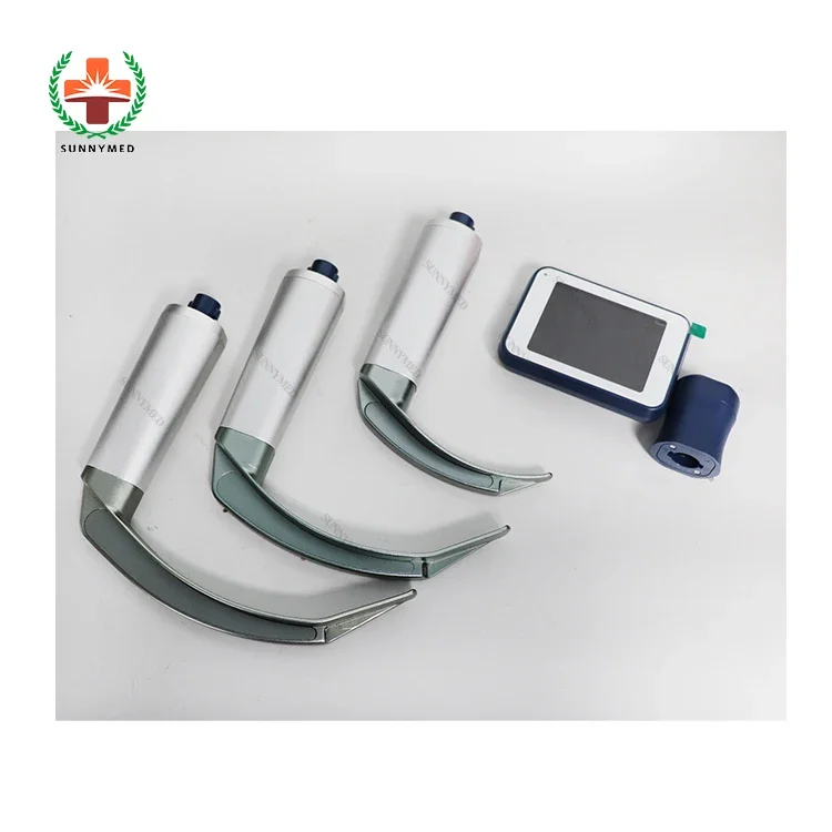 SY-P020N emergency anesthesia reusable style video laryngoscope with 6 blades