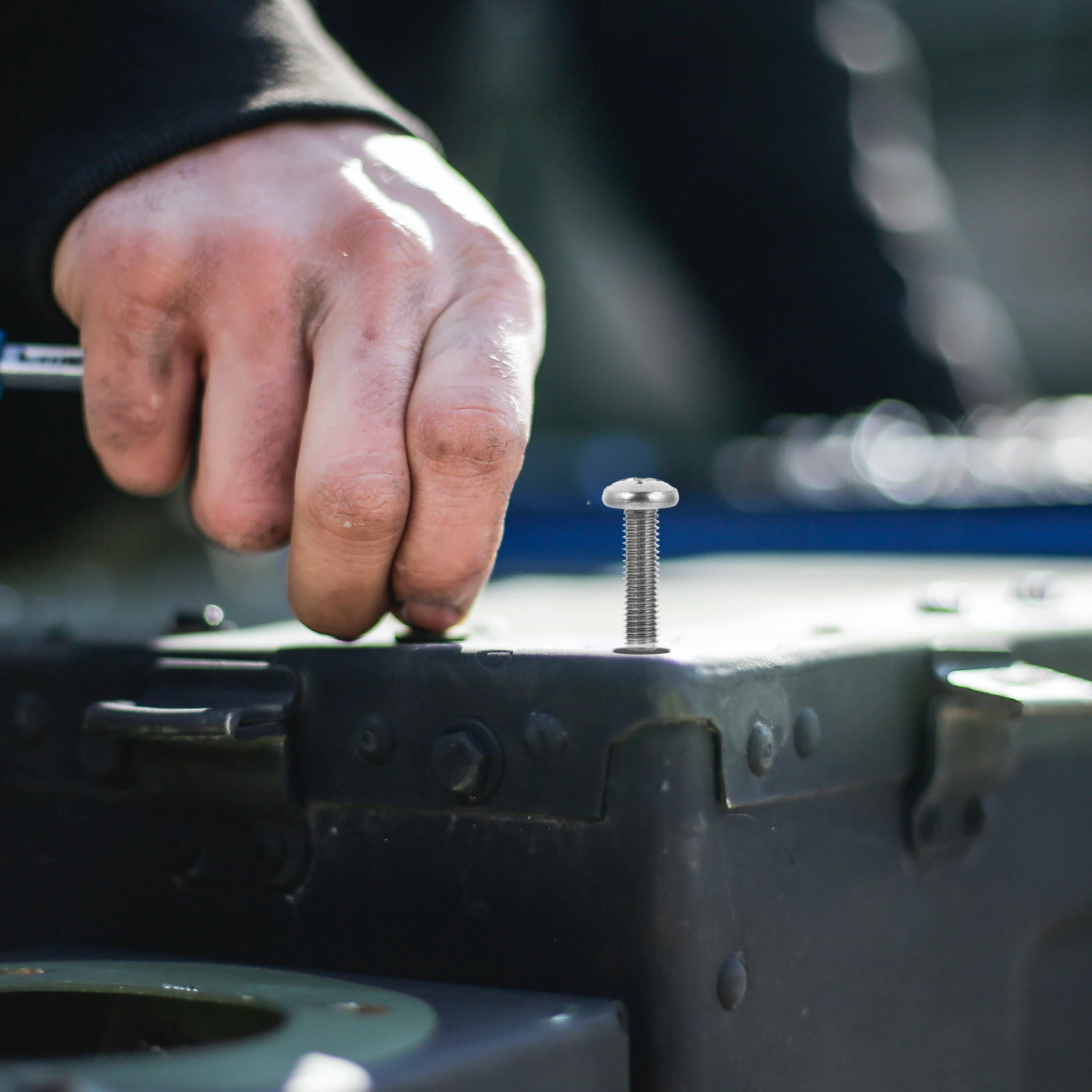 

20pcs Stainless Steel M8 Screws Cross Head Fixing Fasteners For Wall Mounting Universal Metric Thread Hardware