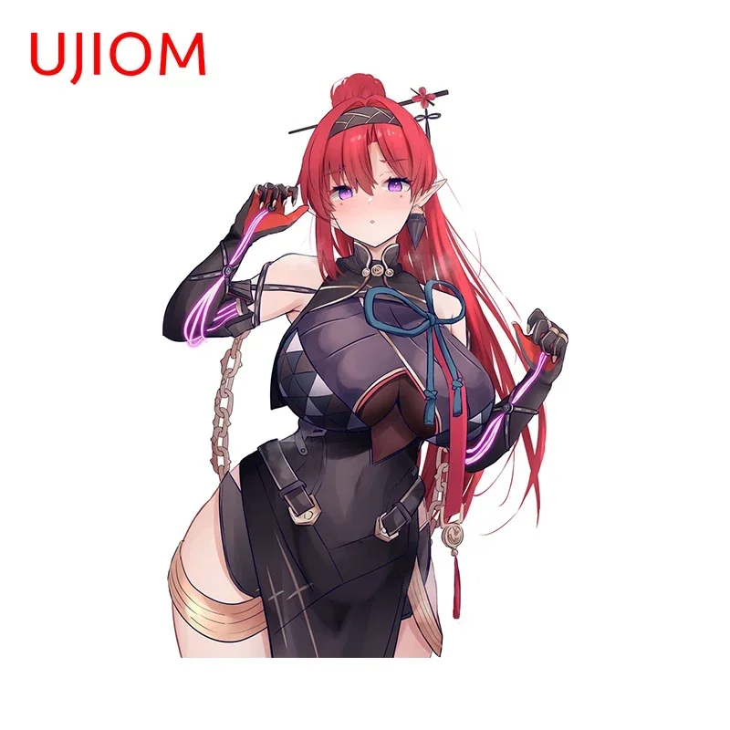 UJIOM 13cm Yinlin Wuthering Waves NSFW Wall Stickers Seductive Game Room Bathroom Decor Decal Amusing Tile Switch Chambre