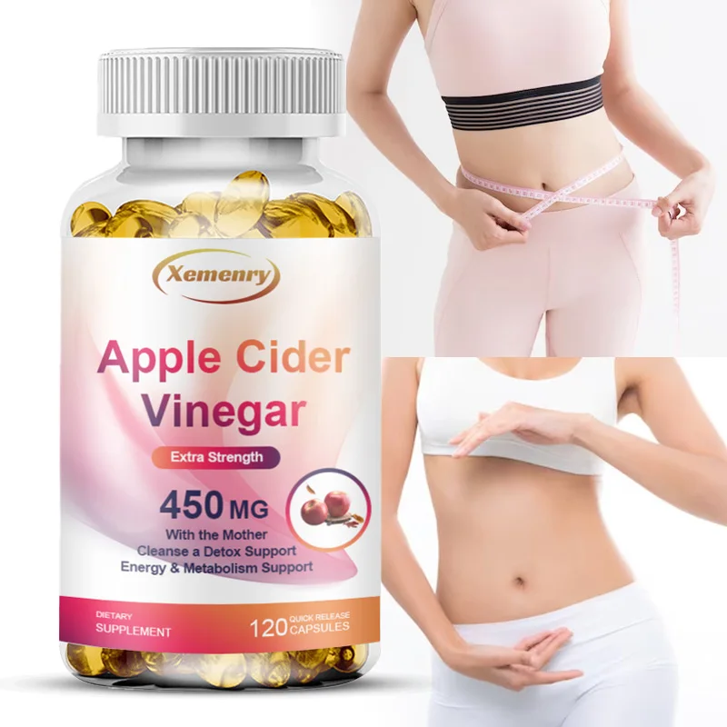 Apple Cider Vinegar Capsules - Appetite Suppressant, Body Shaping, Improves Digestion,Metabolism, Enhance Immunity,Boosts Energy