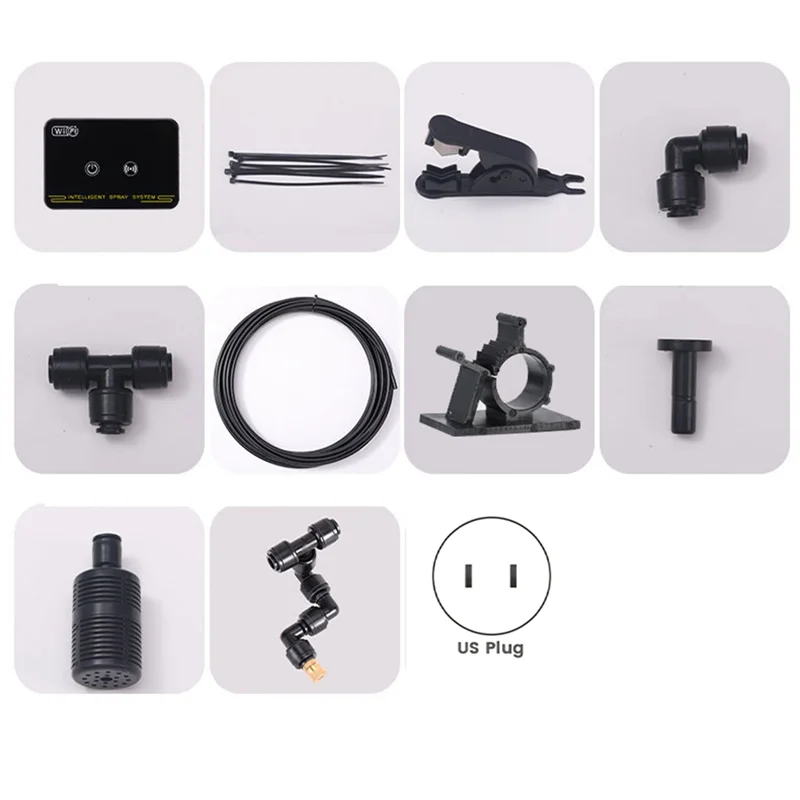 ABKS-Automatic Electronic Timer Intelligent Spray System Rainforest Crawler Control Sprinkler Kit