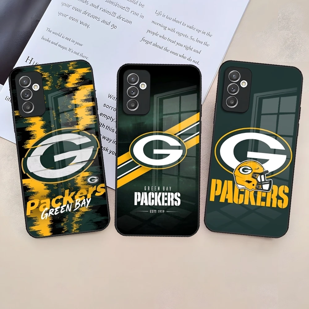 G-Green B-Bay P-Packers Phone Case for Samsung Galaxy S24 S23 S22 S21 S20 A24 A34 A54 A53 Note20 M54 Fe Ultra Plus Glass