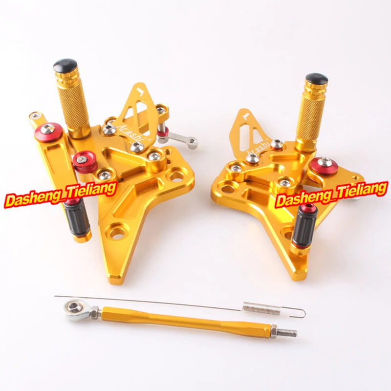 Motorcycle Adjustable Rear Set Footrests Foot Pegs Assembly For Kawasaki Z800 2013 2014 Pair Spare Parts