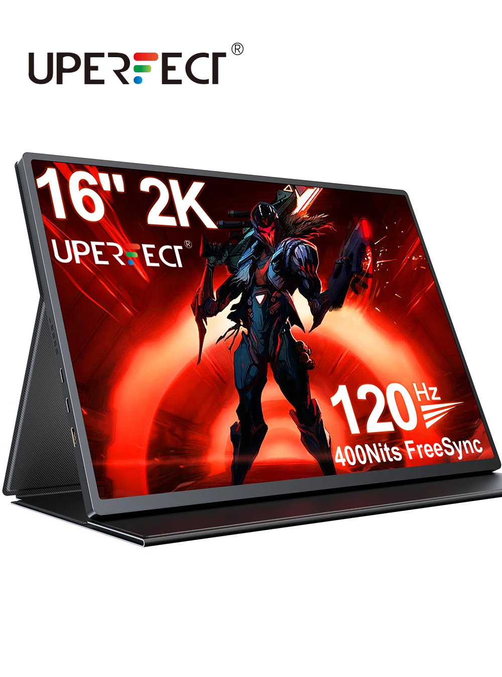 UPERFECT 16 inch 2.5K 120Hz Portable Gaming Monitor HDR FreeSync Matte IPS Eye Care External Second Screen for Game Console