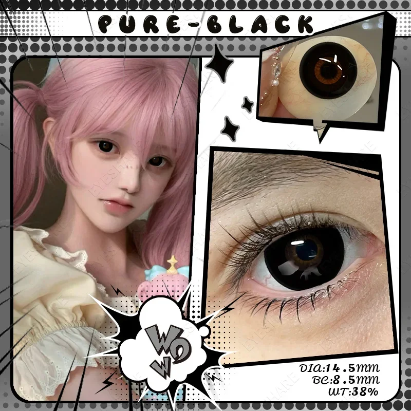 EYESHARE Cosplay Farbige Kontaktlinsen für Augen, jährliche Verwendung, Make-up, verrückte Halloween-Schönheit, rote Kontaktlinsen, Augenkosmetik – Detail 13