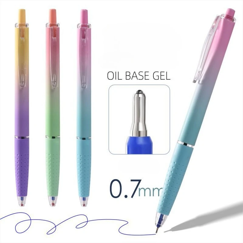 

5Pcs High-capacity Gel Pen Set, 0.7mm Blue Ink, Ballpoint Pen, Comfortable Grip, Quick-drying, Smooth Writing, Ideal For Note-ta