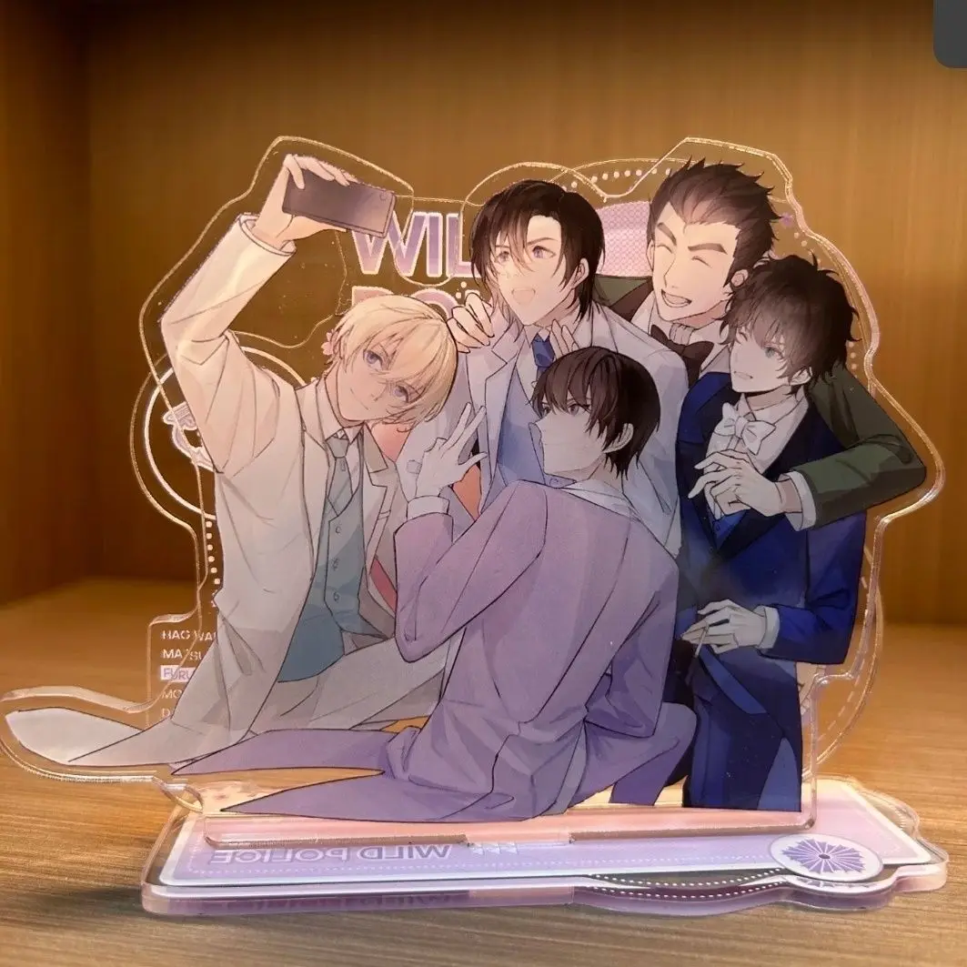 Anime Police School Group Acrylic Stand Model Plate Decoration Desk Figure Cartoon Peripheral Product Accessorie Valentines Day