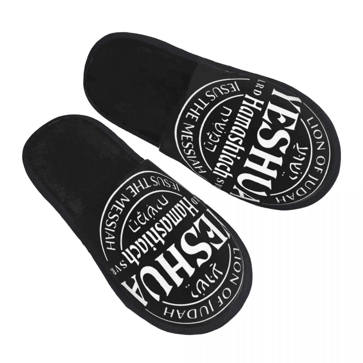 Custom Yeshua Jesus Christian Cozy Scuff With Memory Foam Slippers Women Bedroom House Shoes