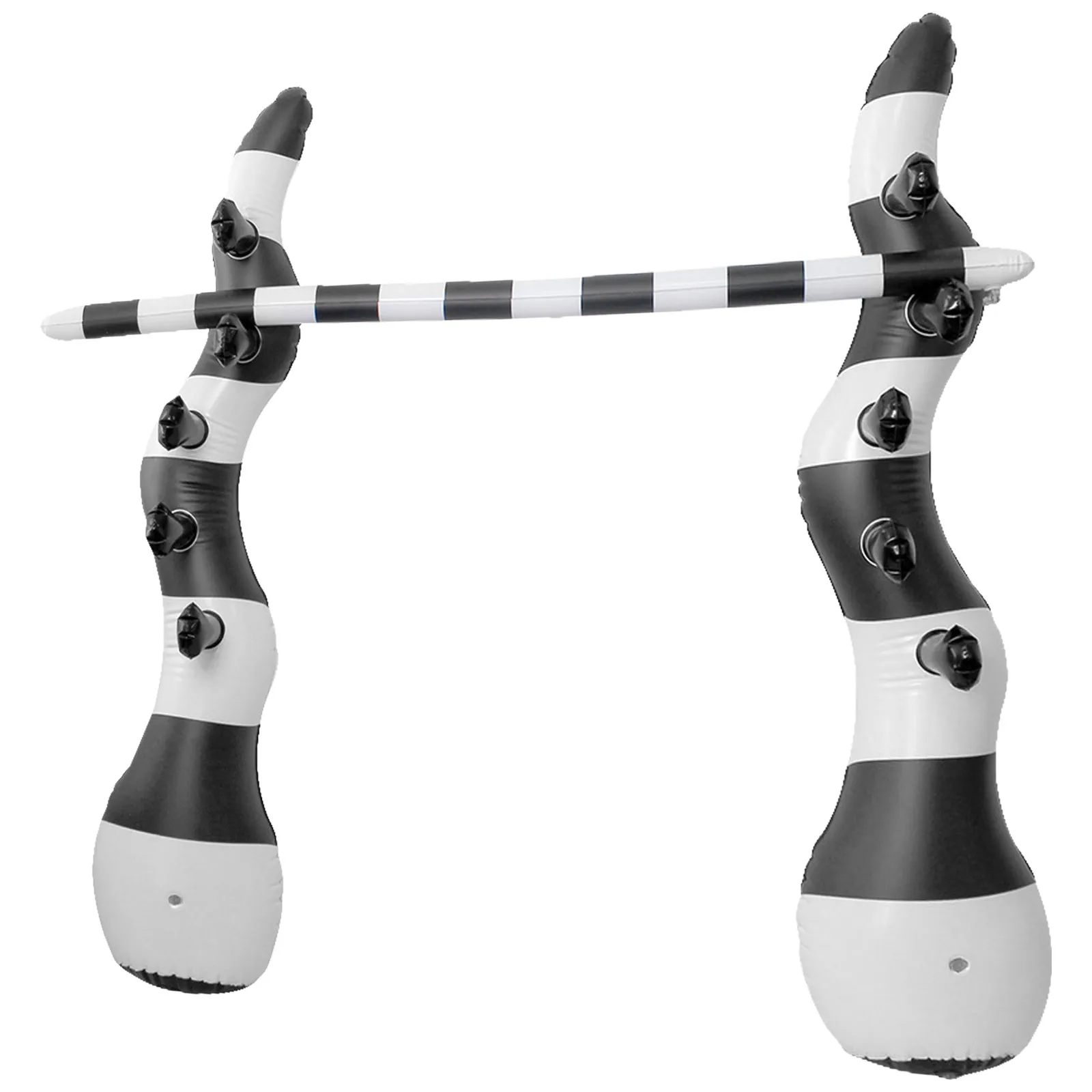 1 Set Aufblasbare Hochsprungstange Verstellbares PVC-Limbo-Spiel Sommer Outdoor Pool Garten Party Karneval Dekoration Strand Geburtstag