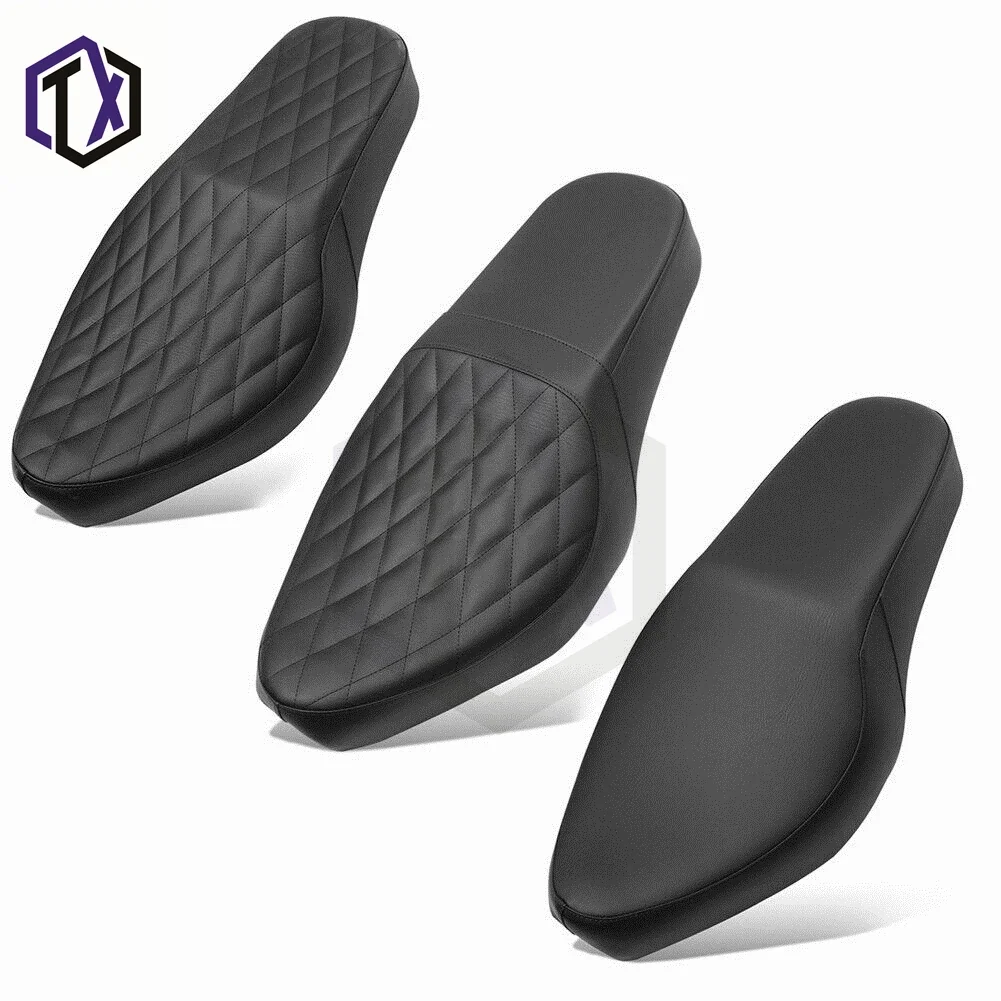 Motorcycle Black Two-Up Front Driver Rider Seat Rear Passenger for HODNA Rebel CM300 CM500 CMX300 CMX500