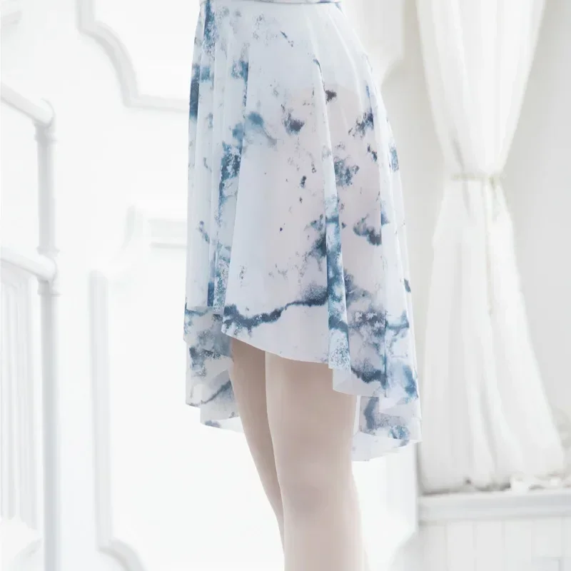 Gonna elastica da ballo per adulti per le donne gonna da ballo di balletto Tutu Dress gonna lunga colorata TUTU Summer Dance Practice Teacher Clothes