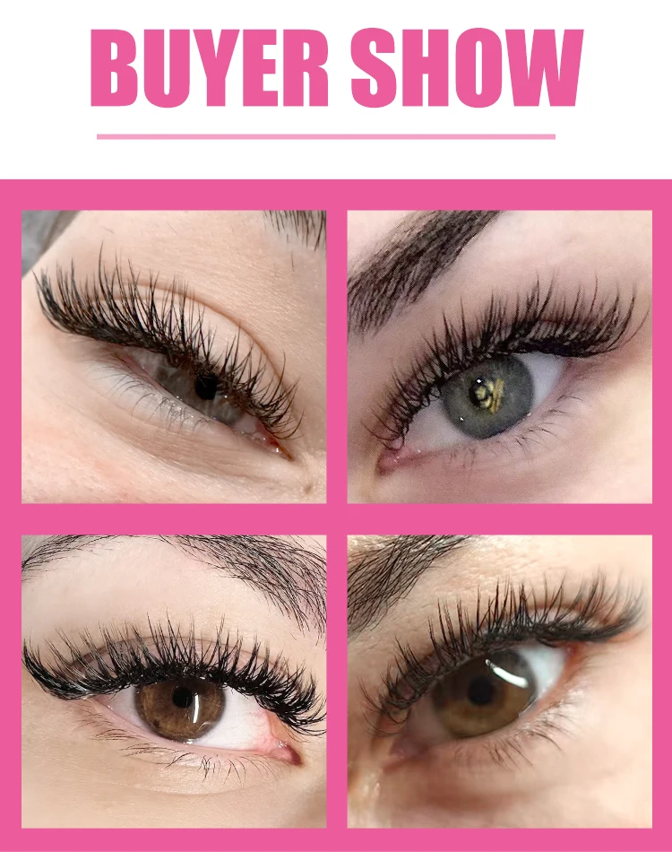 LAKANAKU YY-Form Schwarze Fuchsaugen-Wimpern Vorgefertigte Volumen-Wimpernfächer Fuchsaugen-Wimpern aus Kunstnerz Brasilianisches Volumen Natürlich – Detail 11