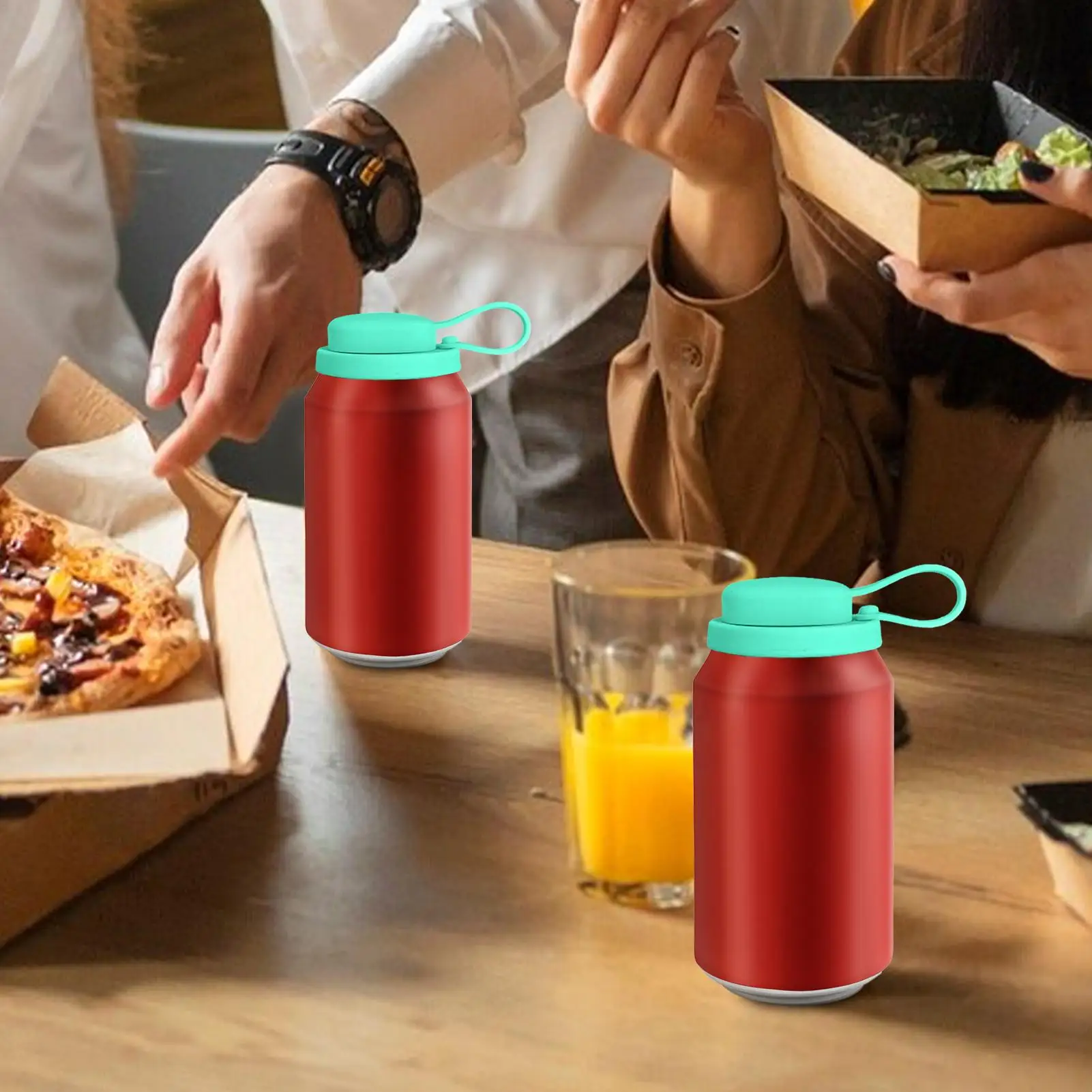 Soda Can Cover Soda Can Protectors With Straw Leakproof Airtight Seal Beverage Canning Toppers Spill-Proof Travel Cup Lids