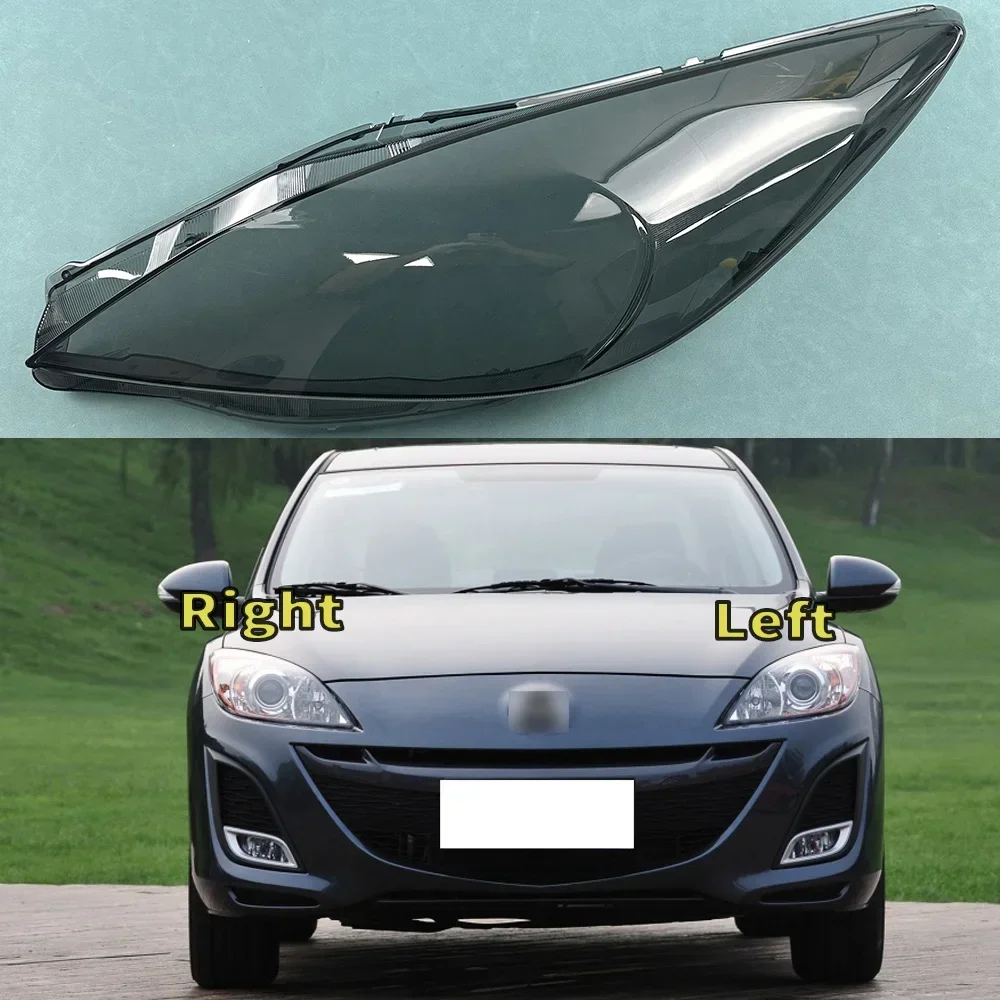 

For Mazda 3 Speed 2011~2015 Front Headlamp Lamp Cover Transparent Headlight Shell Lens Plexiglass Replace The Original Lampshade