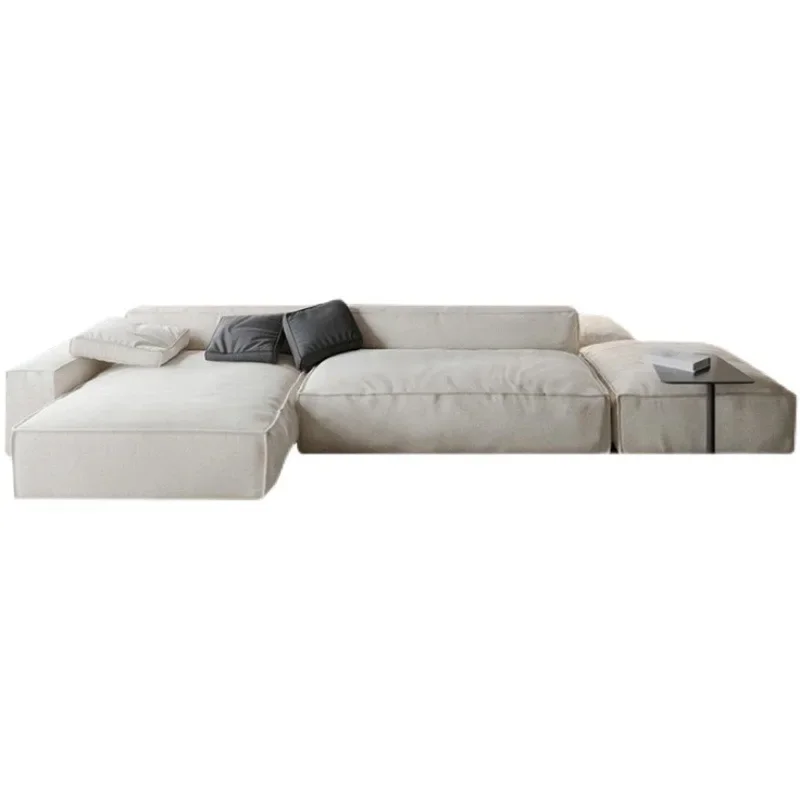 

Style square sofa without armrests Technology cloth module Wide sofa Tofu block Single small apartment