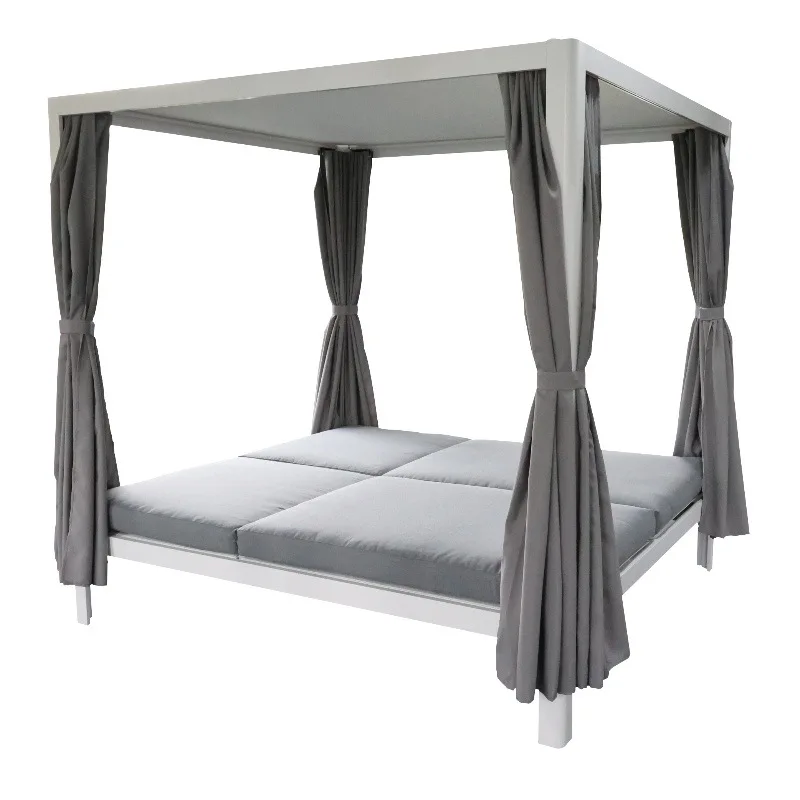 

Outdoor bed Double bed Aluminum frame Courtyard Garden canopy Sun lounge Beach chair bed