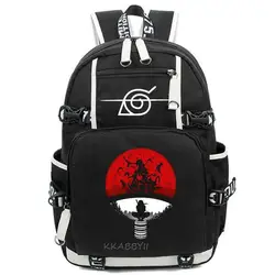 Naruto Kakashi Hokage Sharingan Backpack USB Charge Teenagers Travel Casual School Bags Notebook Backpack