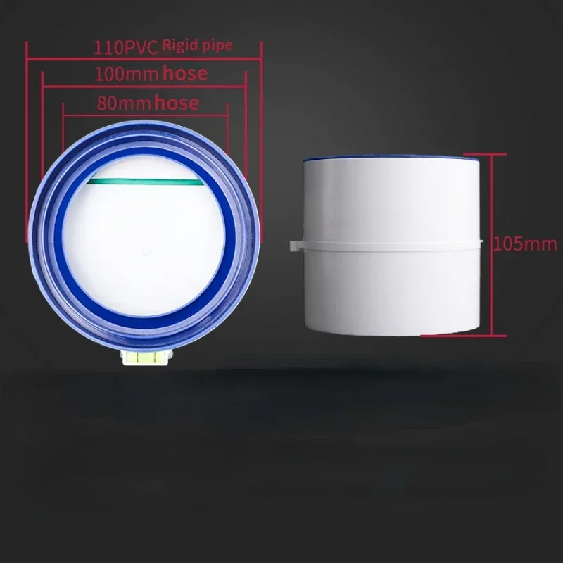 75/110PVC Abluftventilator Rückschlagventil Rundrohr Backdraft Dämpfer 80/100mm Luftkanal Lüftungsgrill für Badezimmer Küche