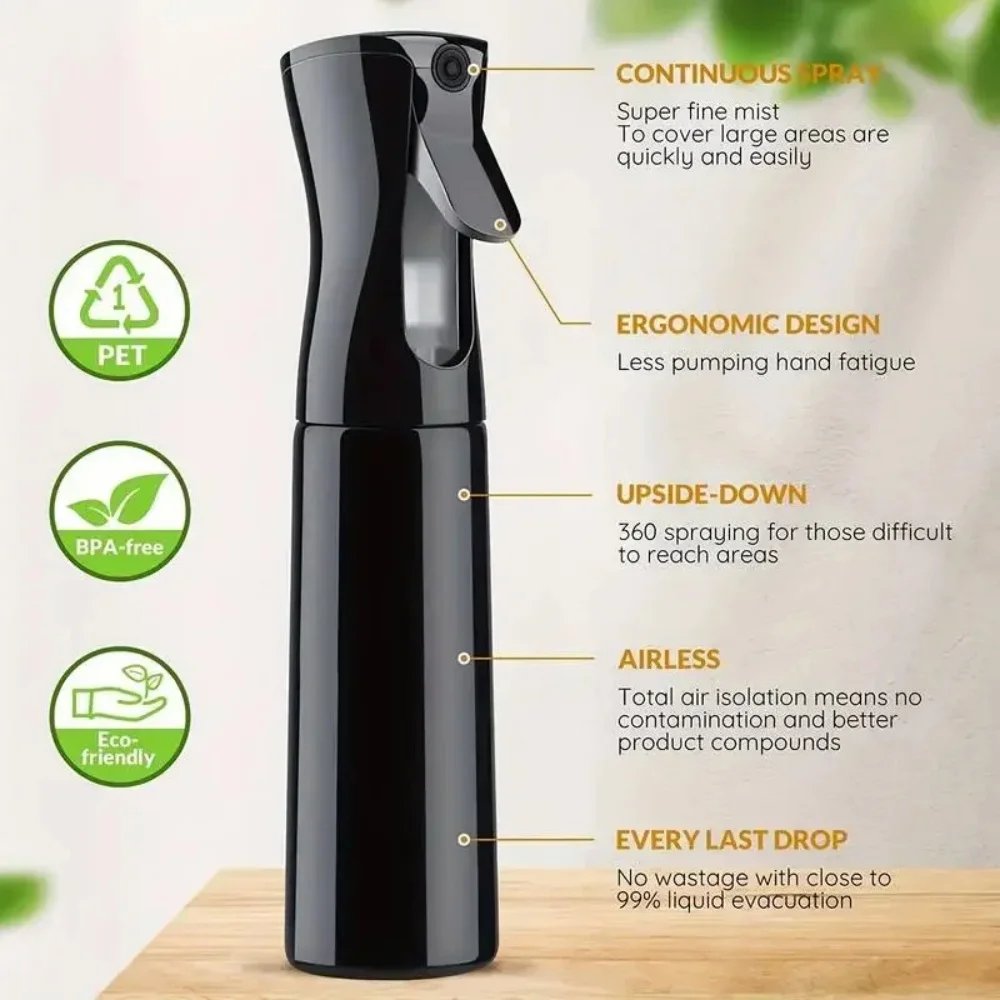 Reusable High-Pressure Spray Bottle Makeup Hairdressing Spray Bottle for Watering Plants Cleaning Home Kitchen Garden barbershop view 2