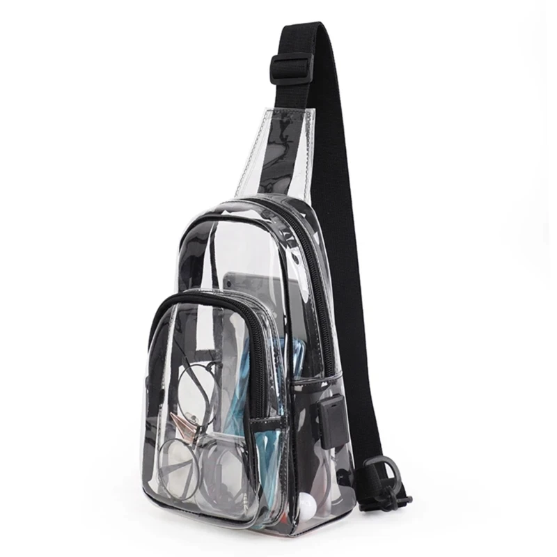 Chest Bag Stadium Approve Crossbody Bag Clear Bag for Stadium Event Concert