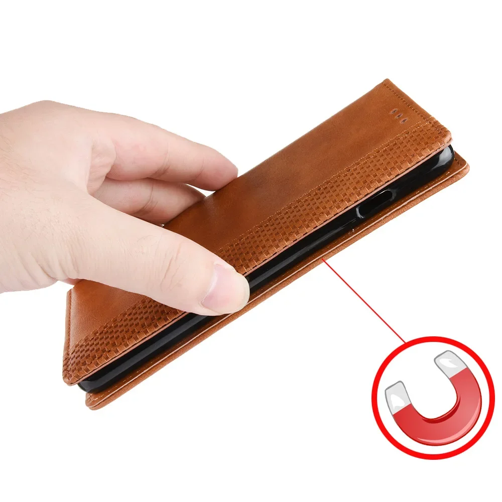 For Tecno Pova 6 Neo 6.78INCH 4G Luxury Case Retro Leather Wallet Book Magnet Auto Closed Flip Cover Tecno Pova6 Neo Phone Bags