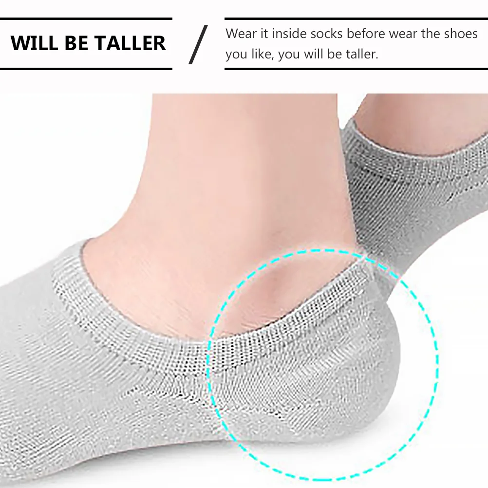 

1 set Invisible Heel Protector Inner Height Insoles Breathable U Shape Foot Cushion Support Pad Reusable Stretchable