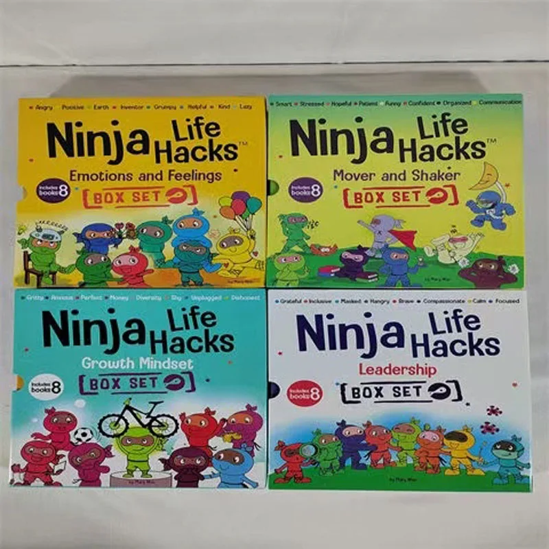 

Ninja Life English Version Cracking Emotions and Emotions Season 1-4 Full Set of 32 Books