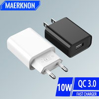 10W USB Charger 5V 2A Fast Charge Mobile Phone Charger Adapter For iPhone Samsung Xiaomi Huawei Portable EU/US Plug Wall Charger