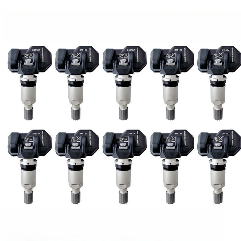 10 tire pressure sensors, automotive tire pressure sensors, universal type, dual frequency in one, unlimited programming