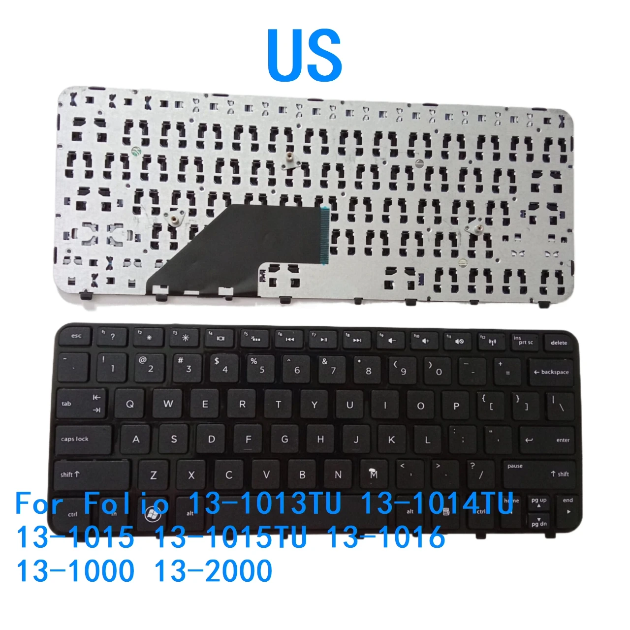

New US Language Keyboard For HP Folio 13-1013TU 13-1014TU 13-1015 13-1015TU 13-1016 13-1000 13-2000 904671-131