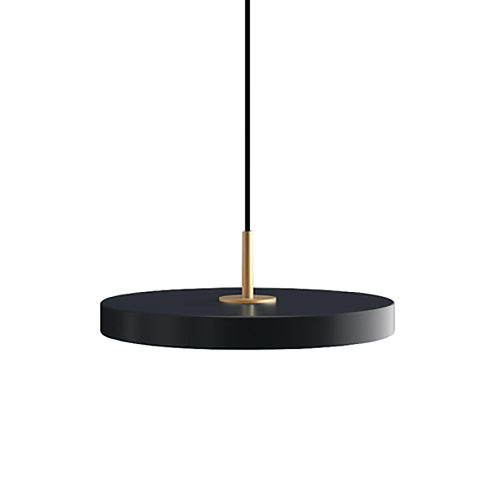 Northern Europe Minimalist Metal Pendant Light Hanging Lamp Creative Modern Simple Round Saucer for Bed Dining Room lighting