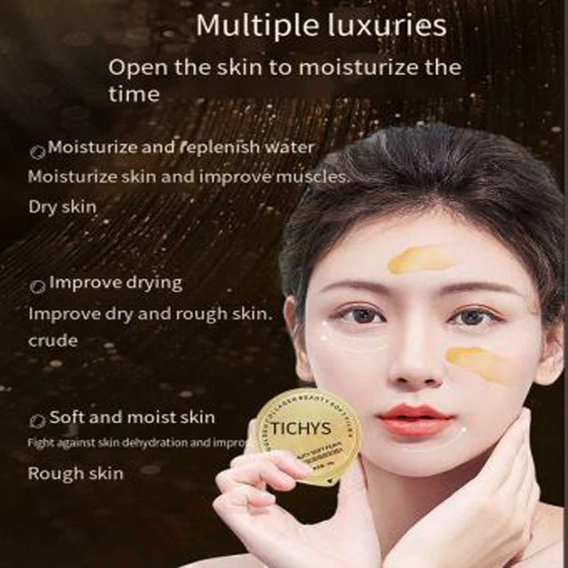 24K Golden Jelly Anti-Wrinkle Mask Powder Collagen Facial Mask Powder Soft Facial Mask Powder Moisturizing And Tightening