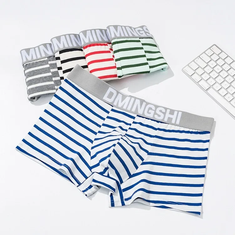 

Men's Underwear Cotton Pants Male Boxers Briefs Youth Trend Breathable Teenage Boxer Shorts Mens Panties