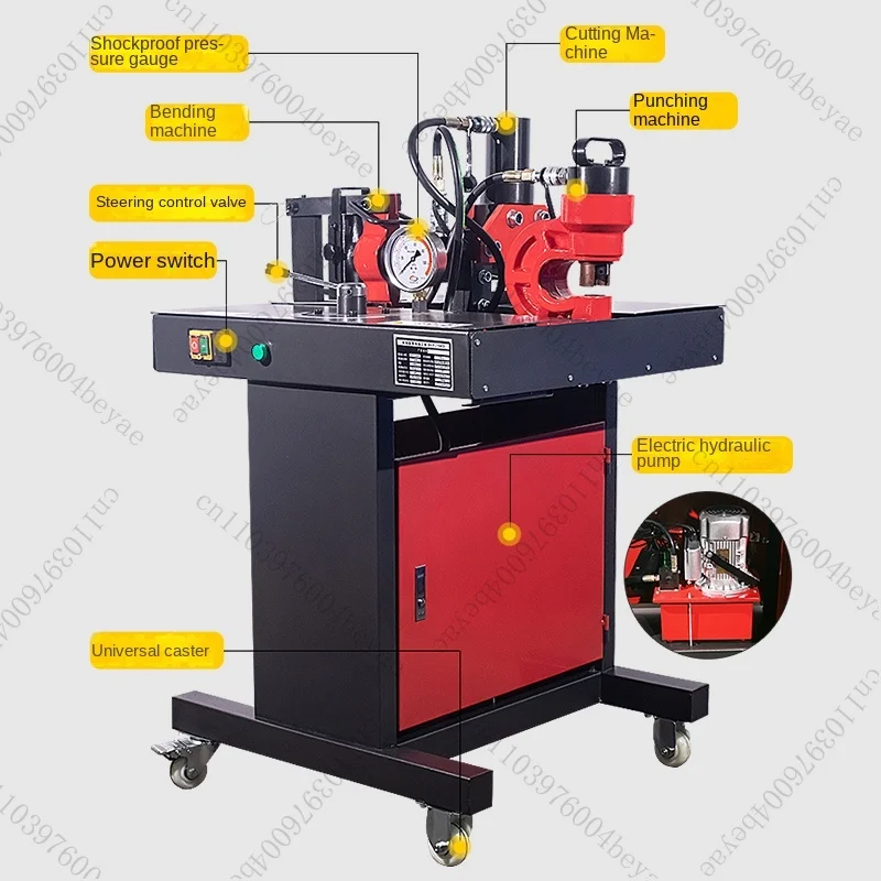 

Multifunctional Three-in-One 150200 Copper Bar Processing Machine Busbar Bending Hydraulic Impact Hammer Drills
