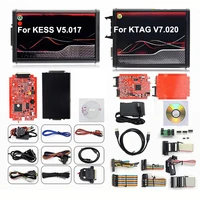 Herramienta de sintonización de programación ECU versión UE para Kess V2 V5.017 OBD2 V7.020 para Firmware KTAG coches camiones Software maestro BDM PCB rojo