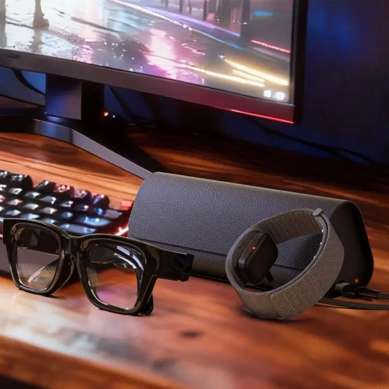 2 Pin Power Cable for Glasses Charging Case, 120cm Type C Cord with Detachable USB Adapter for Flexible Daily and F19E